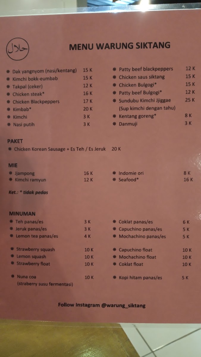 Menu Warung Siktang-2