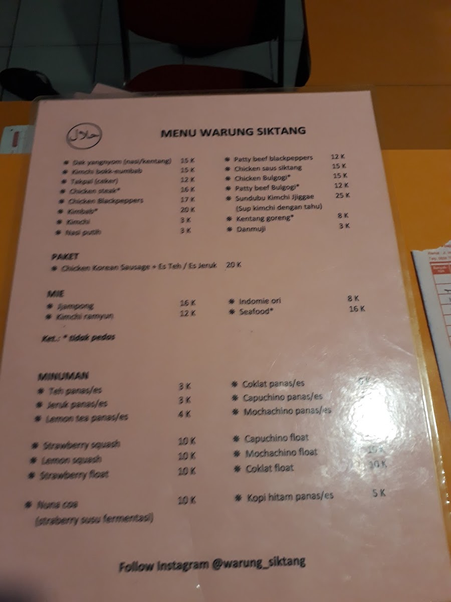 Menu Warung Siktang-4